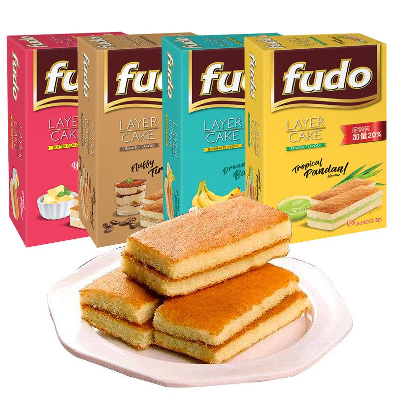 พร้อมสต็อก Fast Shipping FUDO FUDO เค้กมีคุณค่าทางโภชนาการ Pastry 108g ยอดนิยมมาเลเซียขนมขบเคี้ยว265