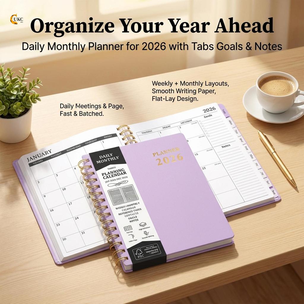 A5 Planner Notebook PP Cover Calendar Journal กันน้ําทนทานสําหรับนักเรียนและมืออาชีพ