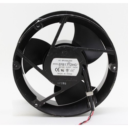 Delta EFB1712HG 17050 17CM 12V 2.20A พัดลมระบายความร้อนลูกบอลคู่ระดับเสียงอากาศสูง