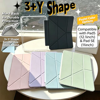 3+Yพับ เคส for OPPO Pad pad5 12.1 นิ้ว OPPO Pad SE 11 2025 อะคริลิก Case เคสหลังใส พับได้ มุมปรับได้