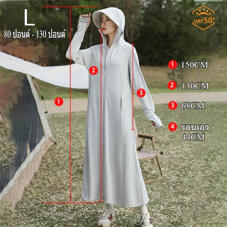 เสื้อกันแดดสตรี 2025 คอลเลคชัน ผ้าไหม UPF50+ ป้องกันรังสียูวี ดีไซน์ยาวคลุมตัว ระบายอากาศสูง ใช้งานกลางแจ้ง ท่องเที่ยว