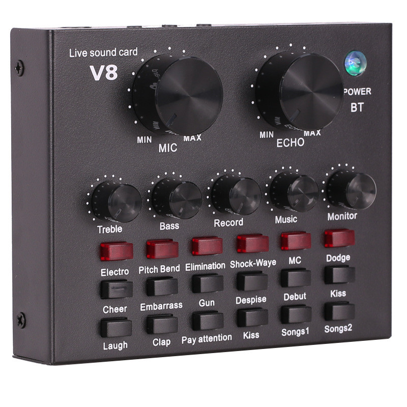 V8 การ์ดเสียง การ์ดเสียงสด V8 การ์ดเสียงสด คอมพิวเตอร์มือถือ BM800 ชุดเวอร์ชันเข้า