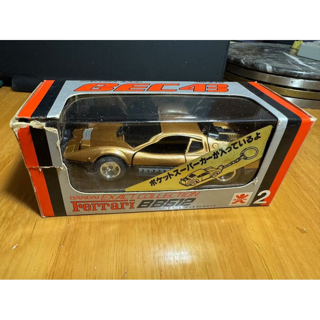 [Orphans] Rare Bandai Bandai Ferrari Ferrari BB512 1/43 Made in Japan Complete Box Alloy Open, As Yo