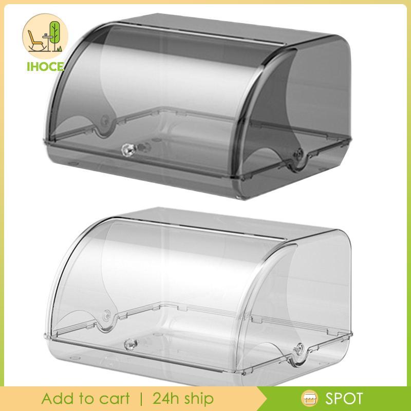 [Ihoce] Bread Keeper Bread Organizer Cookies for Kitchen Counter Coffee Shop Bakery Bakery Bakery Go