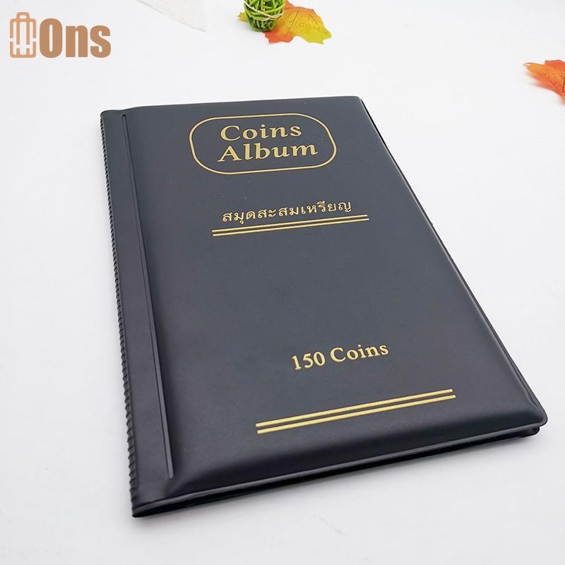 Ons Coins Collection อัลบั้มหนังสือ 150 Poets ที่ใส่เหรียญ Mini Penny Storage ที่
