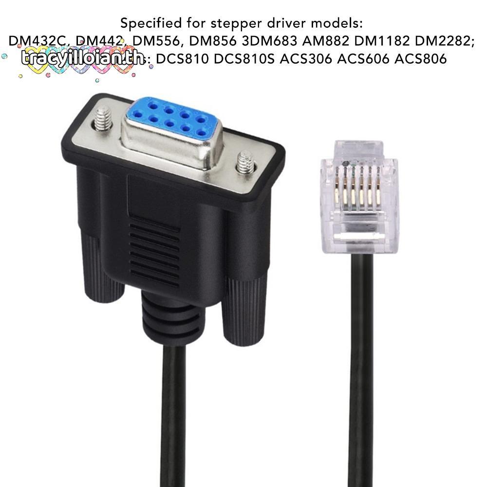 TRACYILLOIAN 6P6C LAN , หญิง Plug and Play RS232 DB9Pin หญิง RJ11 RJ12, ทนทาน RS232 to RJ11 RJ12 สํา