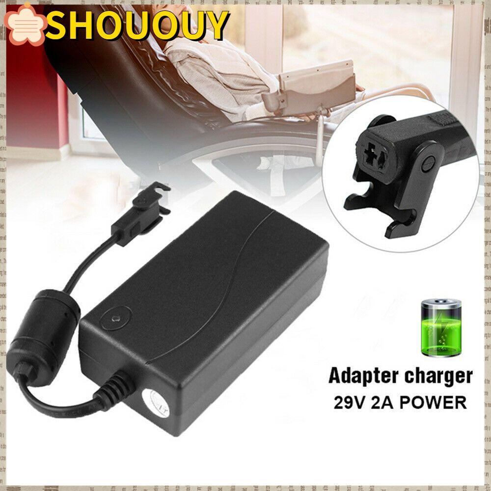 SHOUUY 29V 2A Charger Transformer เครื่องมือทนทาน Universal 2 Pin ผู้เอนกายไฟฟ้าสําหรับ Limoss สําหร