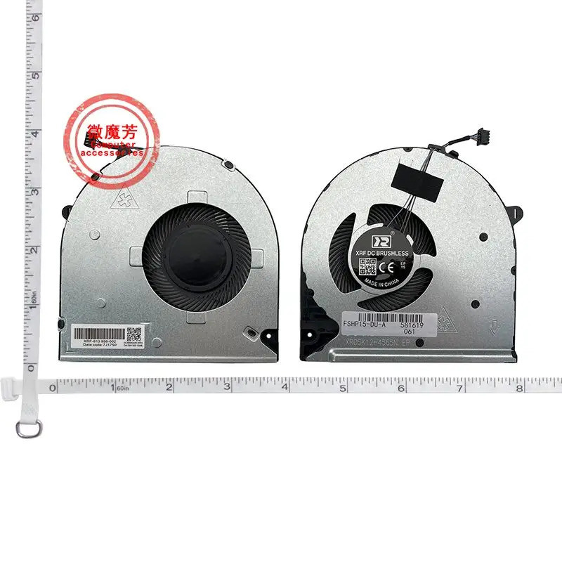 แล็ปท็อป CPU Cooling Cooler พัดลมสําหรับ HP 15-DU 15-DW 15-DY 15S-DU 15S-DR 15S-DY 15S-GR TPN-C139 T