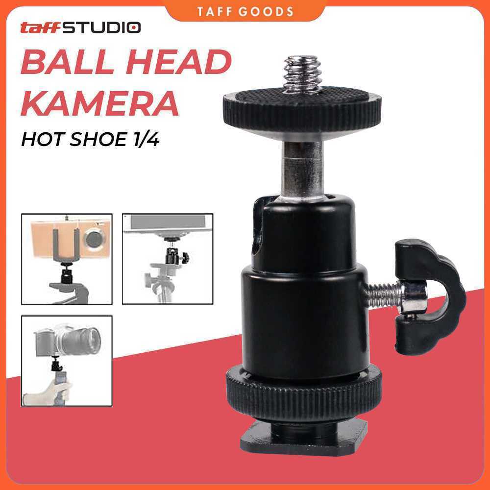 TaffSTUDIO หัวบอลกล้องรองเท้าร้อนขนาด 1/4 นิ้วสากล - QM3621