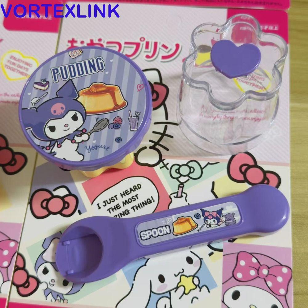 VORTEXLINK Melody Pudding Toy, Early Education Pretend Play Pudding Feeding Toy, Novelty Japanese Ku