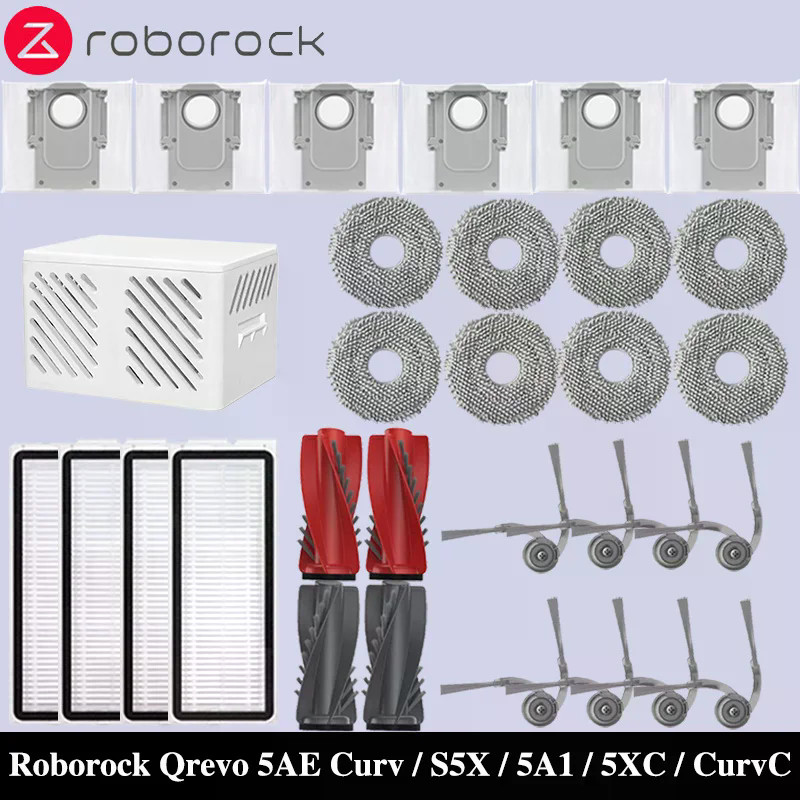 Roborock Qrevo 5AE / Qrevo Curv / Qrevo Curv S5X / Qrevo Curv 5A1 เครื่องดูดฝุ่น Mop ถุงเก็บฝุ่นหลัก