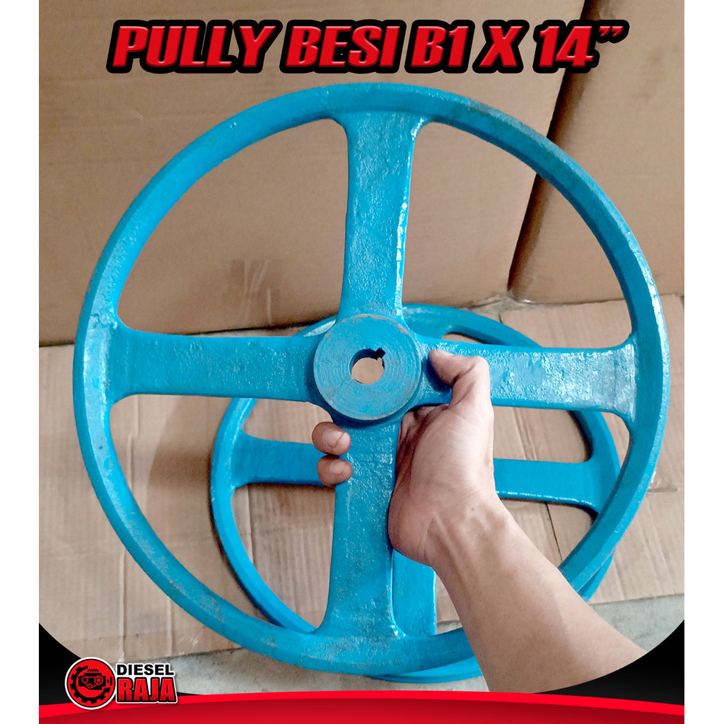 เหล็กหล่อ Pully B1 x 14"(35cm) เป็น 19,20,25,1",32,38 - Diesel_Raja