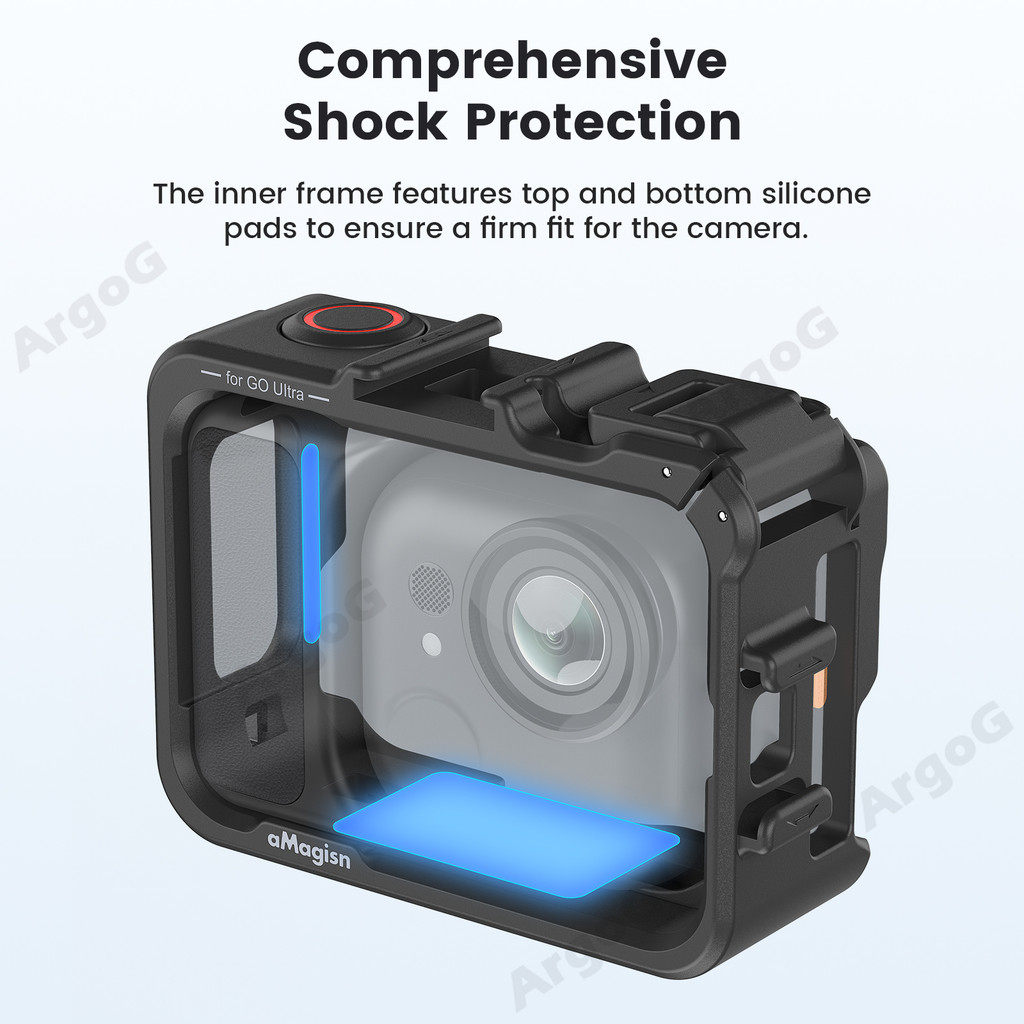 aMagisn เคสเฟรมพลาสติก Insta360 GO Ultra แบบปลดเร็ว ขยายอเนกประสงค์ อุปกรณ์เสริม GO Ultra - รูปที่ 4