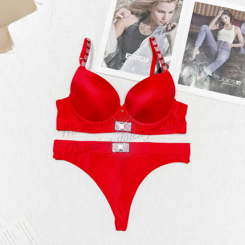 ชุดชั้นในRhineStone.Push-Up สองชิ้น สวมใส่ง่าย เซ็กซี่และสบาย - รูปที่ 4