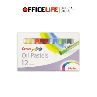 Pentel (เพนเทล) สีชอล์คน้ำมัน Oil Pastels ชุด 12 / 16 / 25 / 36 / 50 สี (1 กล่อง)