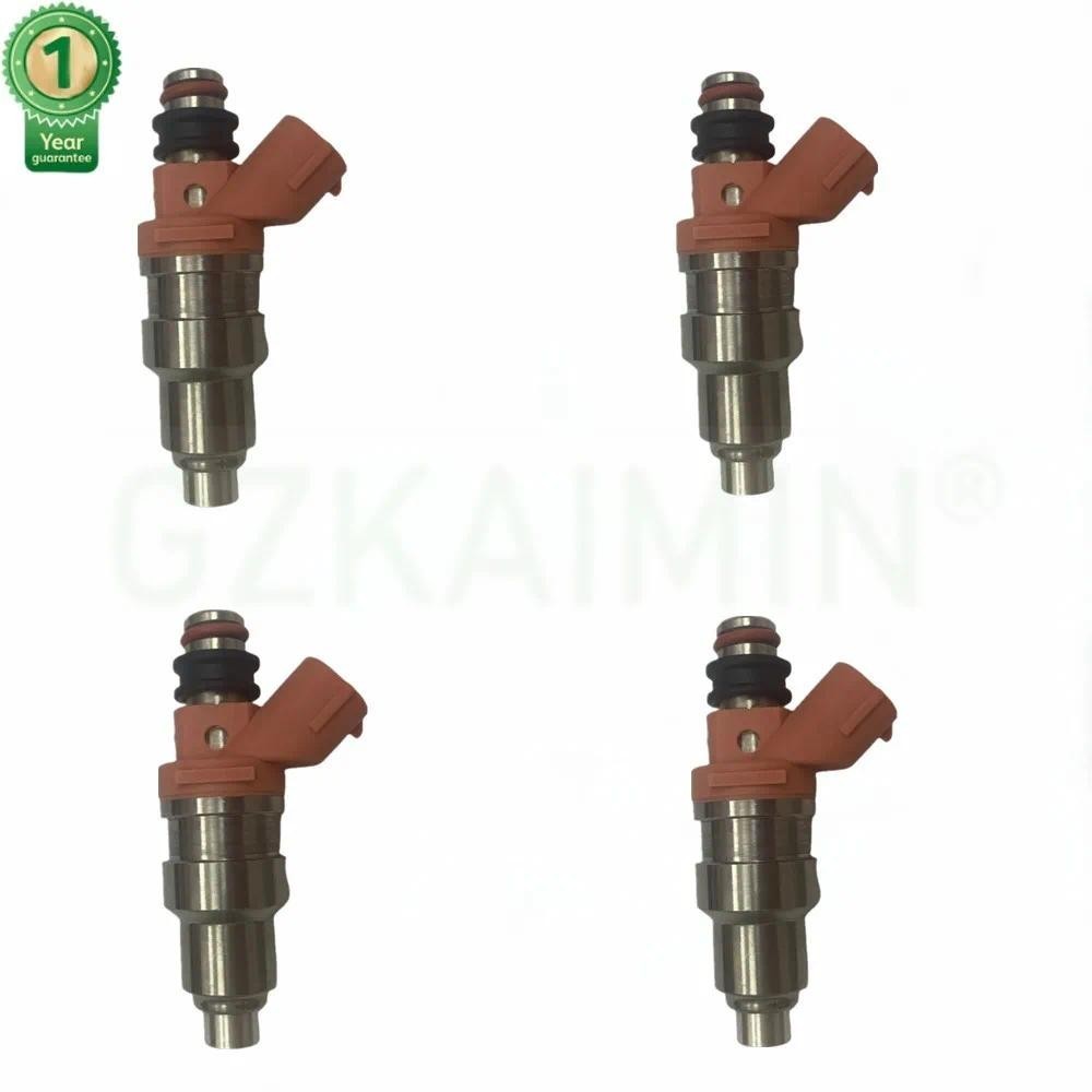 4 FUEL INJECTOR สําหรับ TOYOTA STARLET COROLLA GLANZA 4E-FE 1.3 23250-11050auto ชิ้นส่วนตกแต่งรถ