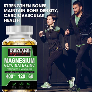 Magnesium Glycinate + Zinc Capsules ช่วยส่งเสริมการฟื้นตัวของระบบประสาทและกล้ามเนื้อ