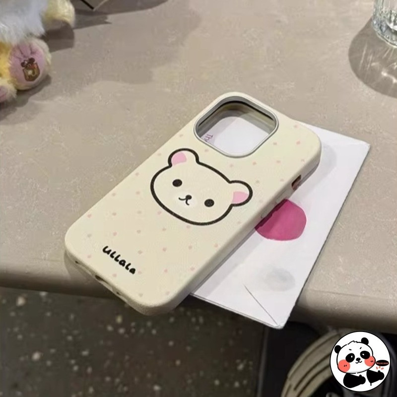 น่ารัก Rilakkumaเคสโทรศัพท์สําหรับOPPO A6 A5X A5 A5i Pro A80 A60 A40M A3 Pro A3X A79 5G 4GปกหนังPUการ์ตูนหมีInsสไตล์ปลอกนุ่ม ราคา ถูกที่สุด ดีลบีเคเค แกลเลอรีภาพที่ 3