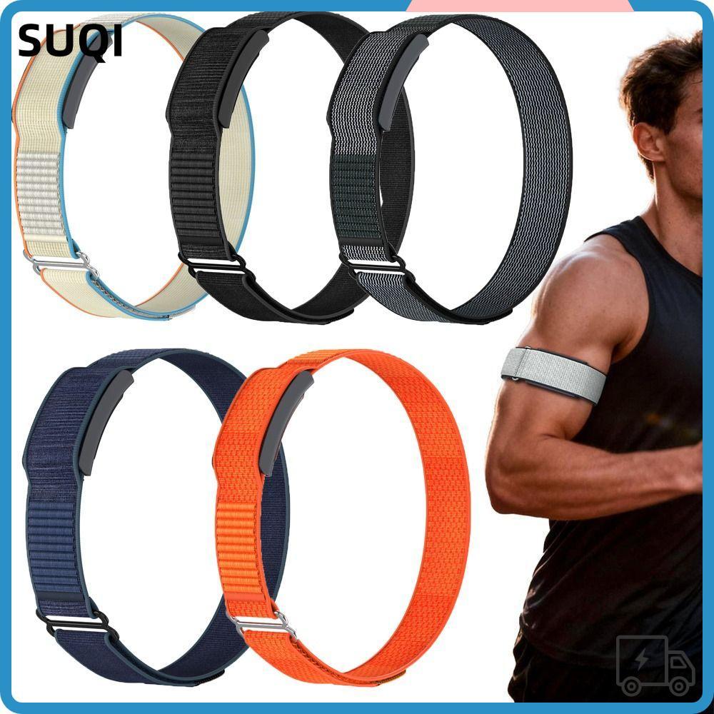 SUQI Fitness Tracker Arm Band, Loop Design Breathable Sport Band Bicep Band, ไนลอนปรับสายสําหรับ Ama