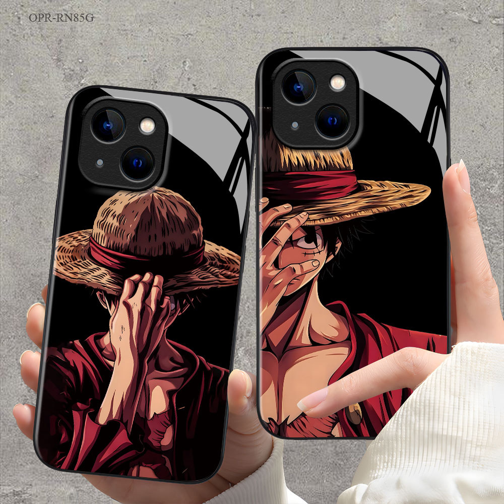 OPPO Reno 8 8Z 7 7Z 6Z 6 5 4 2F F11 F9 F7 F5 Pro Youth 4G 5G เคสออปโป้ Hat Boy Glass Case BL