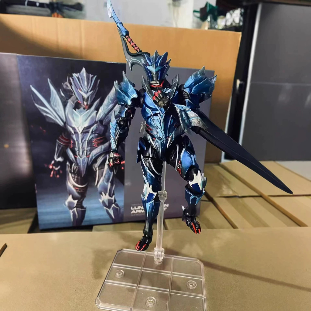 Kaiyodo Revoltech Amazing Yamaguchi Monster Hunter Rise Hunter Lunagaron Armor Set PVC Action Figure