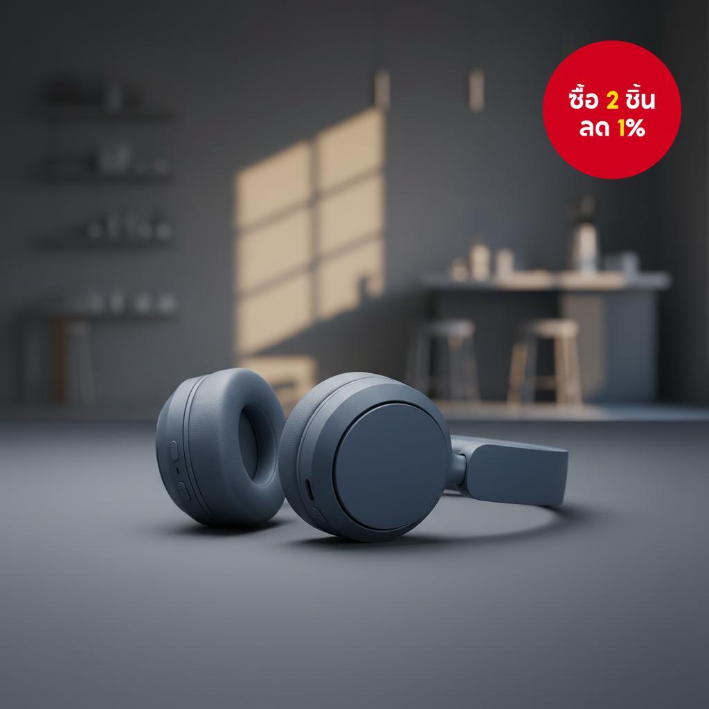 หูฟังบลูทูธไร้สาย CH520 5.2 แบบคาดคอ – แบตเตอรี่ 50 ชม., น้ําหนักเบา, เสียง HD, สําหรับฟังเพลงและทํา