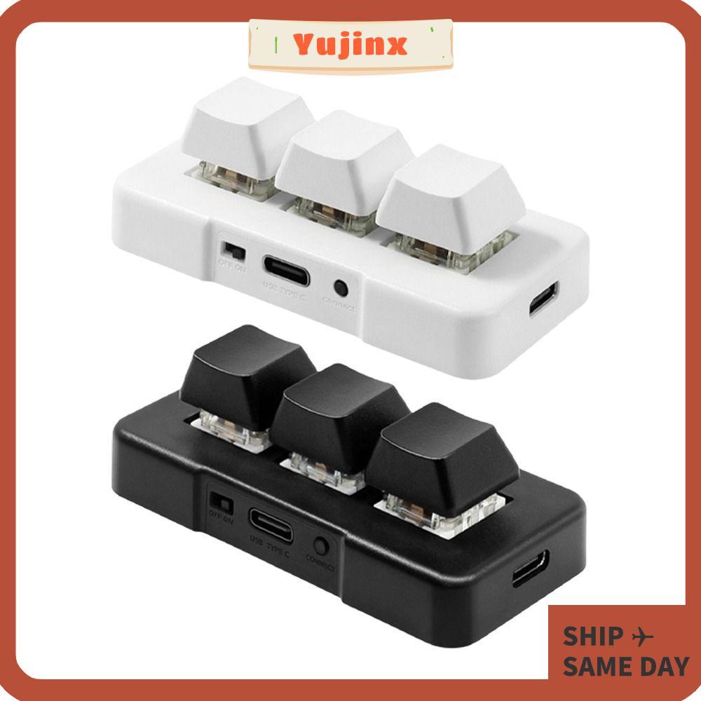 แป้นพิมพ์ YUJINX, แป้นพิมพ์แบบกําหนดเองขนาดเล็กสีดําสีขาว, 3 คีย์ MK321U MK321G MK321BT USB + BT Dua