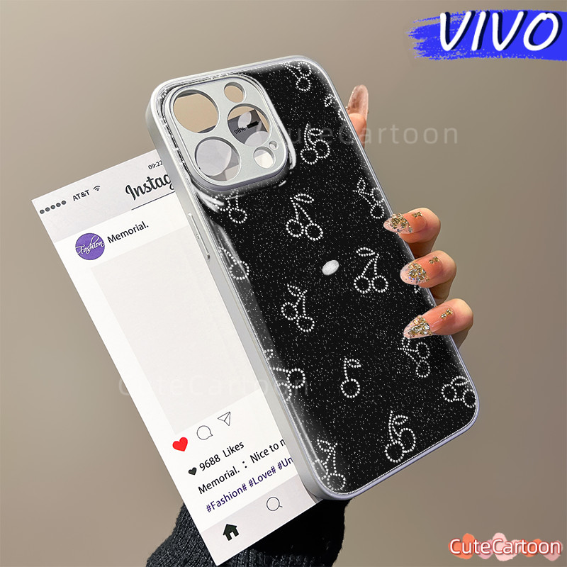 แฟชั่นเชอร์รี่กรณี hp VIVO Y12 Y17s Y29 Y15S Y21 Y19s Y16 Y03 Y18 Y28 Y02 Y02 Y17 Y91 Y33s Y15 Y01 Y