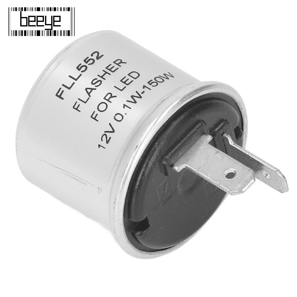 BEEYE LED Flasher, เปลือกอลูมิเนียม 150W LED Flasher Relay, การใช้พลังงานต่ํา 12V FLL552 2 PIN LED F