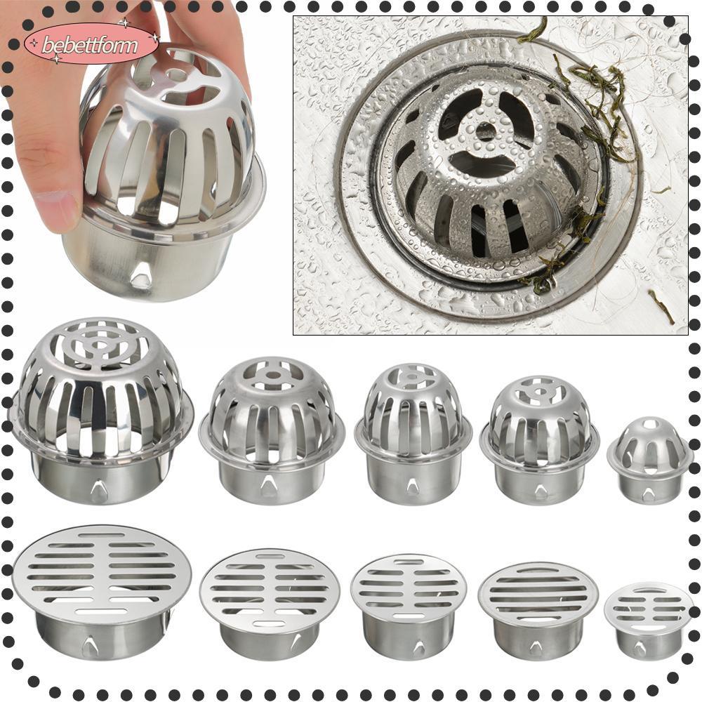 BEBETT ตะแกรงท่อน้ำทิ้ง ตะแกรงระบายน้ำฝน 50/63/75/83/110mm สเตนเลส ทรงกลม ส่งฟรี ตะแกรงระบายน้ำฝน