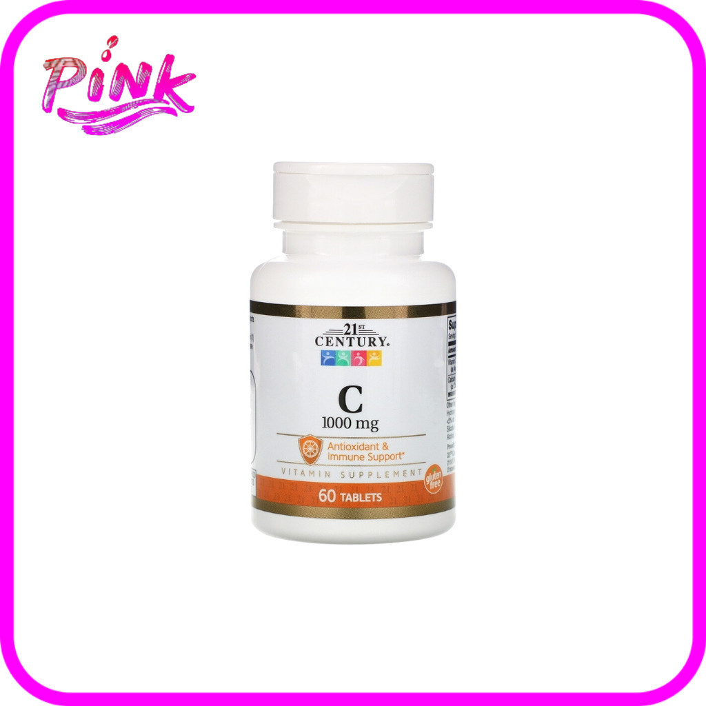 พร้อมส่ง 21st Century, Vitamin C, 1,000 mg, 60 Tablets