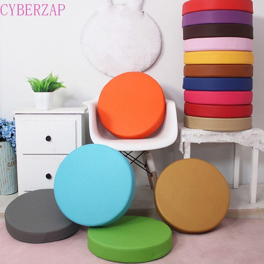 CYBERZAP Floor Cushion, Soft Washable Leather Round Cushion, Practical Meditation Waterproof Japanes