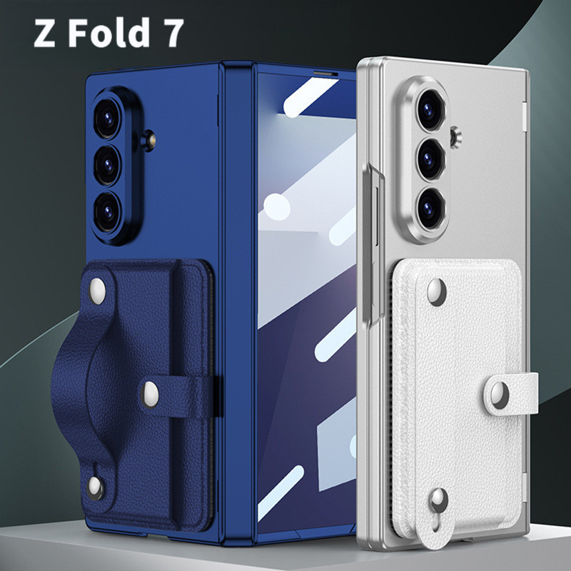 ใหม่สําหรับ Samsung Z Fold7 เคสโทรศัพท์ Fold7 ขาตั้งบานพับแม่เหล็กเคสป้องกัน Fold7 สายรัดข้อมือผู้ถื