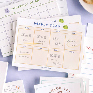 50 ชิ้น To Do List Notepad Daily To Do List Sticky Notes Memo Pad แบบพกพา Planner สําหรับห้องเรียนองค์กรเครื่องเขียนโต๊ะอุปกรณ์เสริมและอุปกรณ์สํานักงาน