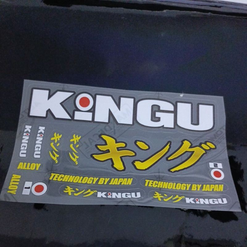 สติ๊กเกอร์โลหะผสม KINGU ขนาดใหญ่สําหรับสไตล์ AG MOTORCYCLE RIMS