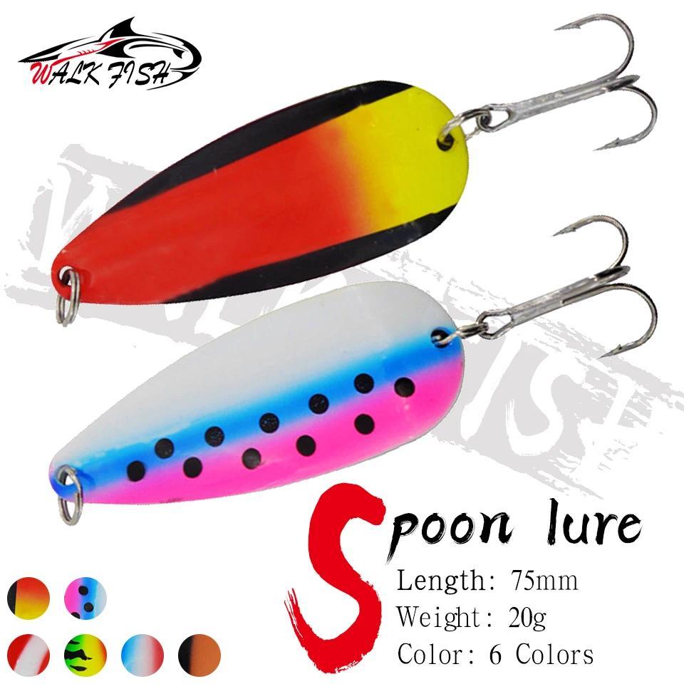 เหยื่อตกปลารูปแบบ-spinner โลหะ ขนาด 75 มิลลิเมตร หนัก 20 กรัม เหมาะสำหรับการตกปลาเทราท์และเบส