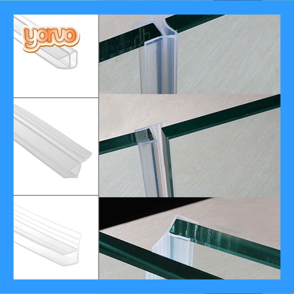 YORVO 1M 6-12 มม.FU h Shape Seal Strip Home & Living Home Improvement ฮาร์ดแวร์ประตูกระจก Weatherstr