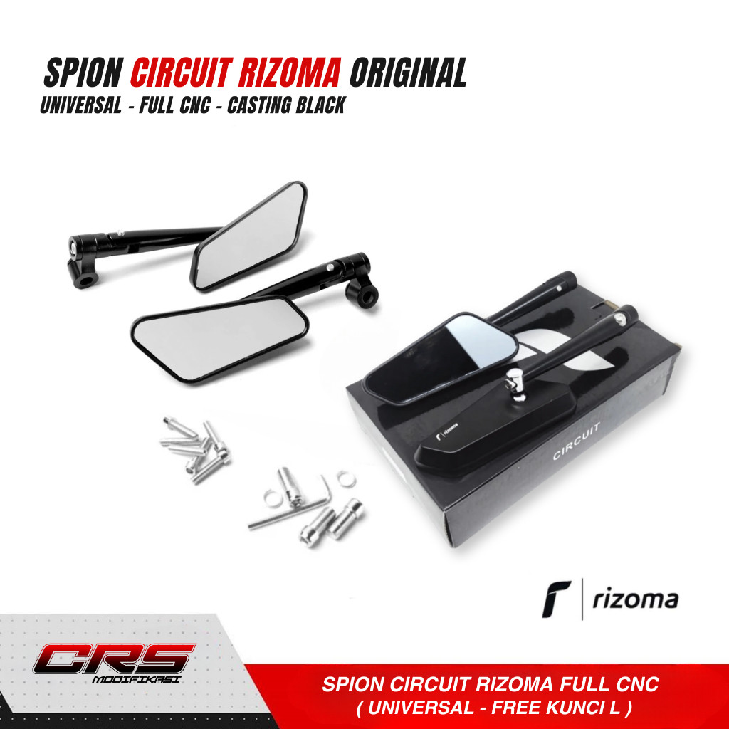 กระจกวงจร Rizoma Rizoma CNC กระจกวงจร Vespa Matic Vario, Beat street, Vario 125 gen 3 ใหม่
