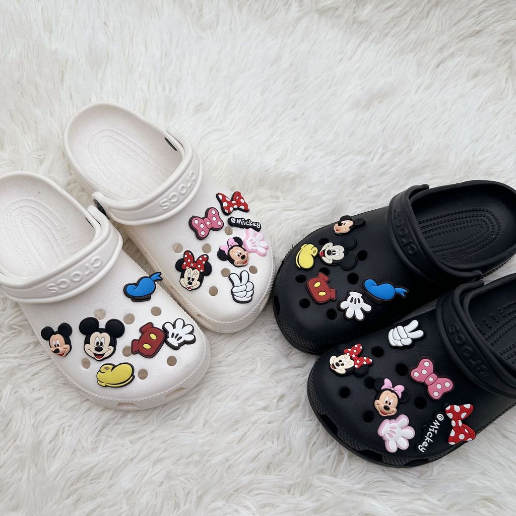 jibbitz crocs ของแทั daddy jibbitz รูรองเท้าอุปกรณ์เสริมที่ถอดออกได้ทําเองน่ารักหนาการ์ตูนตุ๊กตาชุดต