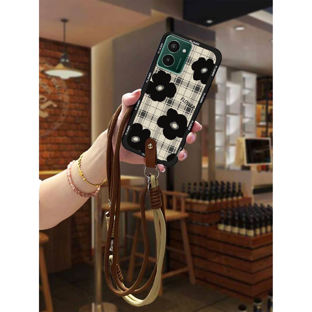 Graffiti Crossbody เคสโทรศัพท์สําหรับ Nokia HMD Pulse/Pulse+/Pulse Pro น่ารักกันกระแทกสร้อยคอทนทานแน