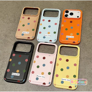เคส iPhone 17 16 15 14 13 12 11Pro Max Phone Case เคสโทรศัพท์ลายจุดใหญ่สีสด สินค้าใหม่ล่าสุดดีไซน์หวานฉ่ำ