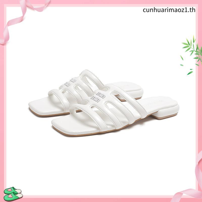 LA BELLA  รองเท้าส้นเตี้ยหนังแกะ รุ่น GLADIATOR SANDALS