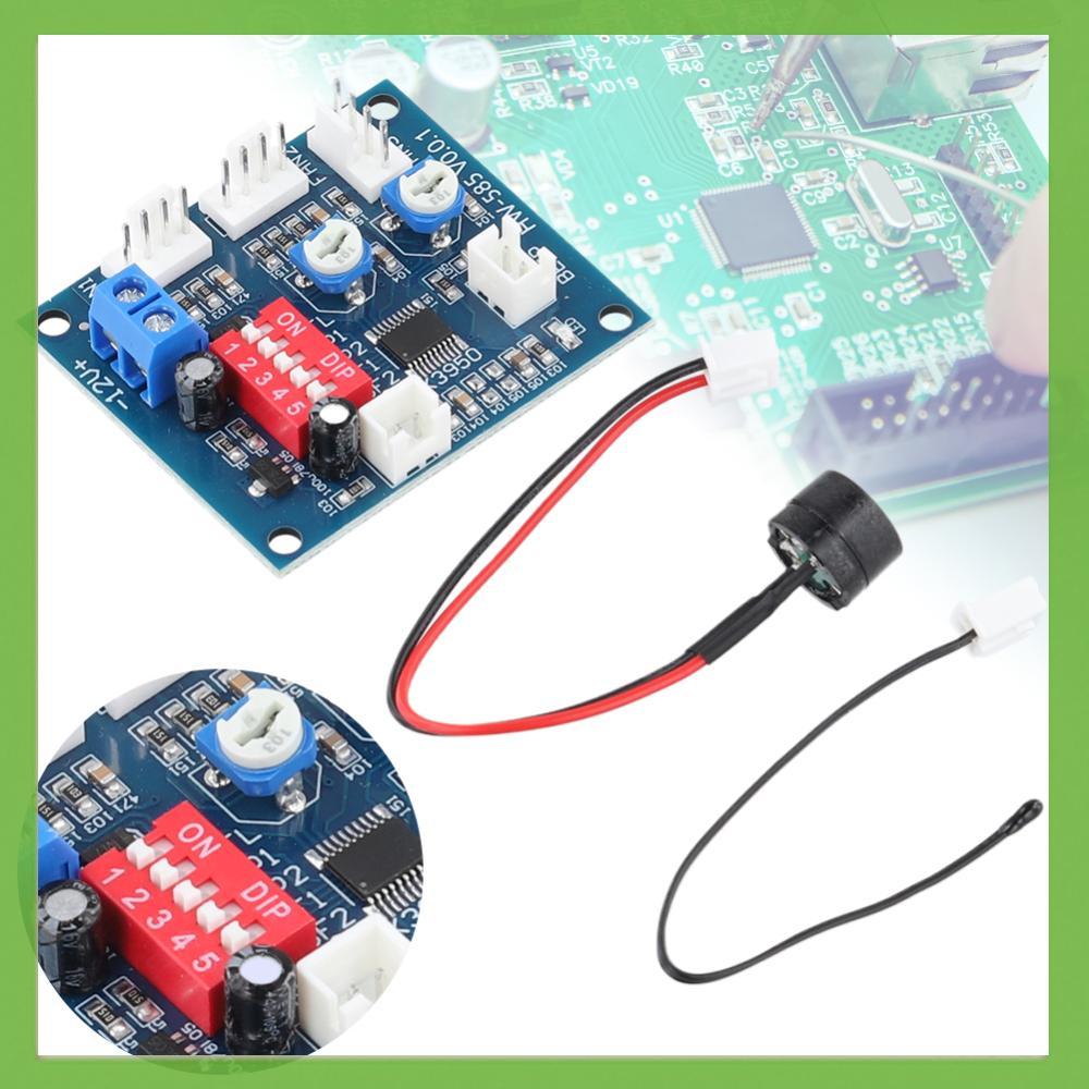 4 สายพัดลมควบคุมอุณหภูมิควบคุมความเร็ว DC 12V High-Temp Alarm พัดลมควบคุมความเร็วโมดูล PWM PC CPU 50