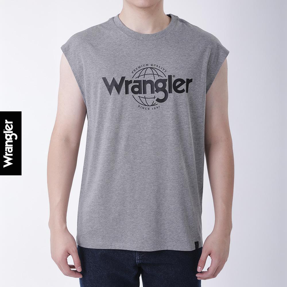 WRANGLER เสื้อยืดแขนกุดผู้ชาย รุ่น WR F425MTSLF15 สีเทา
