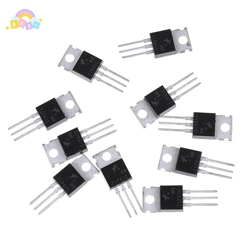 [BB-t] 10 ชิ้น TIP41C TIP41 ทรานซิสเตอร์ NPN TO-220 ใหม่และคุณภาพสูงใหม่