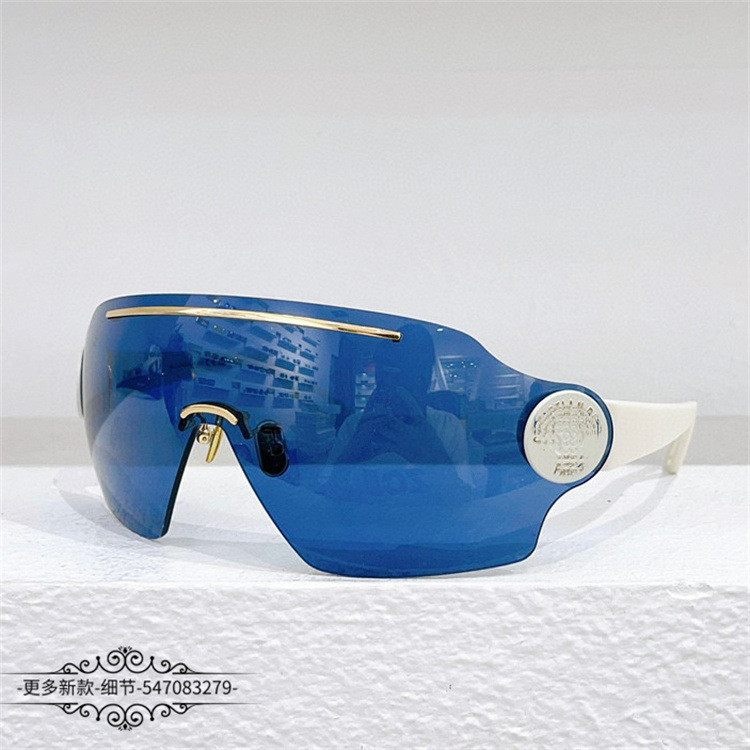 EOY5 D**R One-piece lens sunglasses, fashionable and trendy, personalized integrated sunglasses Paci