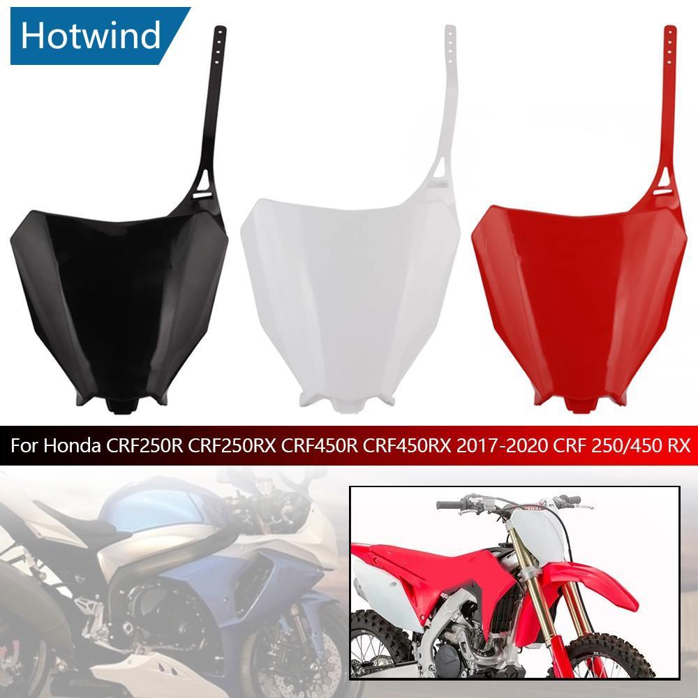HW Mtorcycle ด้านหน้าจํานวนแผ่นสําหรับ Honda CRF250R CRF250RX CRF450R CRF450RX 2017-2020 CRF 250/450