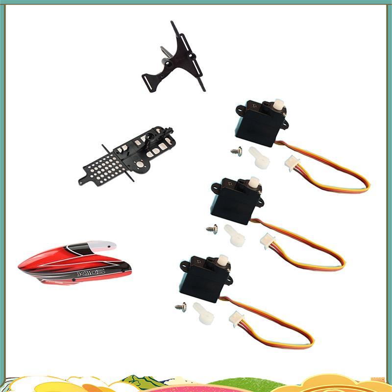 1 ชุด XK K110 อัพเกรด K110S Canopy Servo กรอบหลักและแผ่นเซอร์โวสําหรับ XK K110 K110S RC เฮลิคอปเตอร์