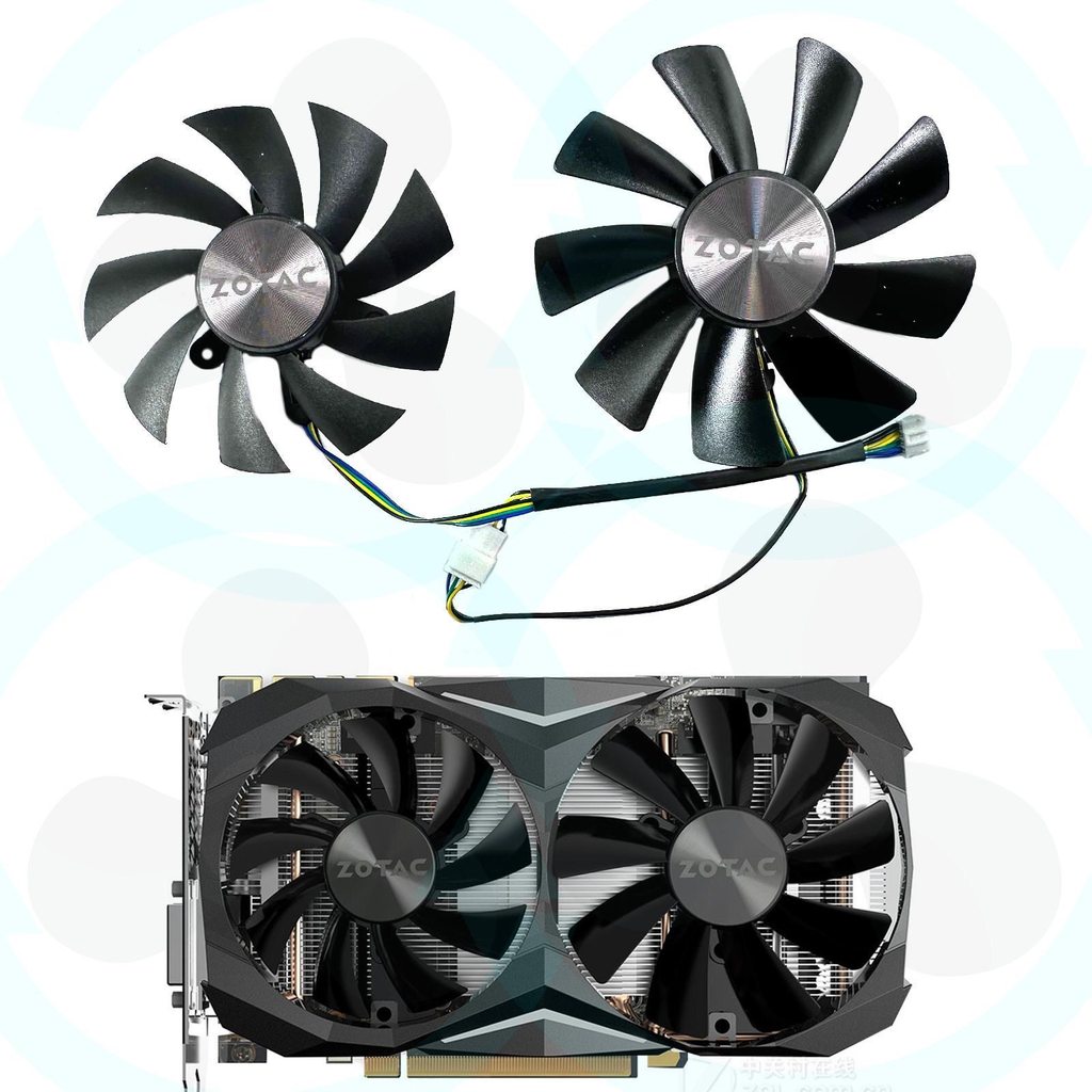 [พัดลมระบายความร้อนคอมพิวเตอร์] ZOTAC/ZOTAC GTX1070ti 1080 1080ti MINI พัดลมกราฟิก GA92S2H/GAA8S2U