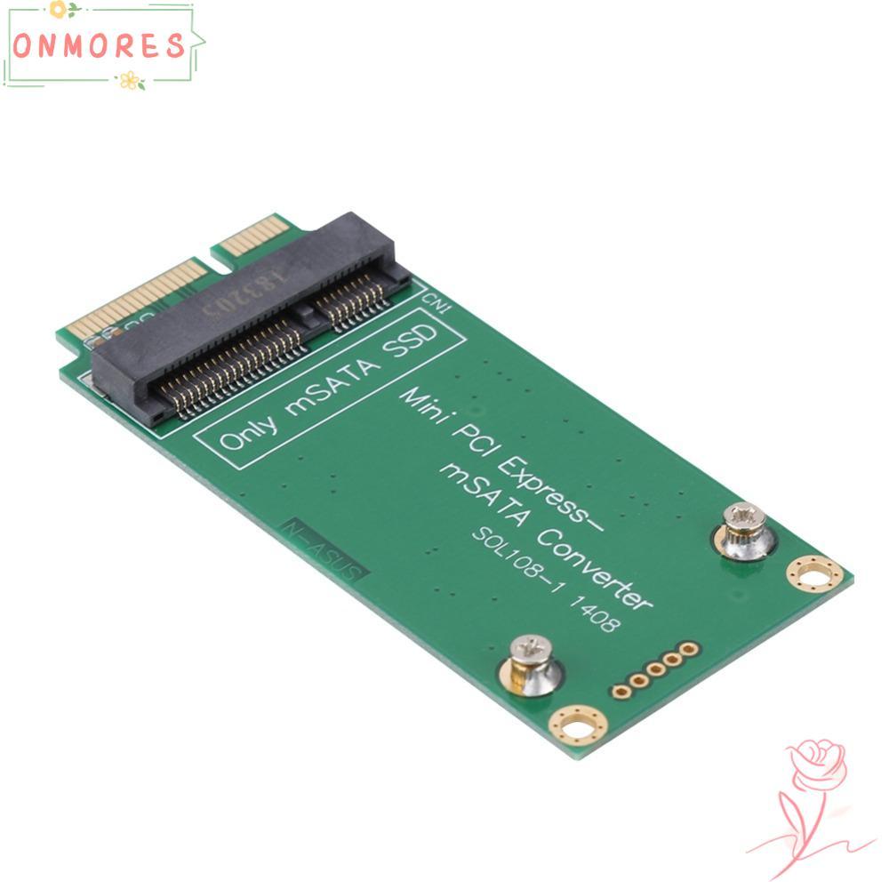 ONMORES MSATA SSD ถึง SATAs Mini PCIE Ssd อะแดปเตอร์, Plug and Play ไม่ต้องใช้ไดร์เวอร์อะแดปเตอร์ MS
